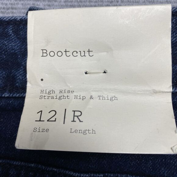 A New Day Women's Bootcut Jeans High-Rise Straight Fit  Blue Size 12 R MSRP: $29 - Picture 16 of 16